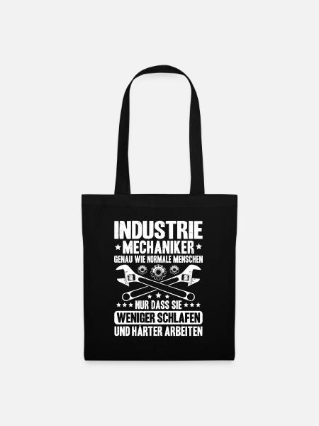 Industriemechaniker Industrial Mechanic - Stoffbeutel - Schwarz