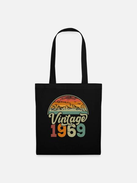 Vintage 1969 - Sac en tissu - noir