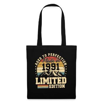 Aged to perfection Made in 1991 - Tote Bag - black - Front