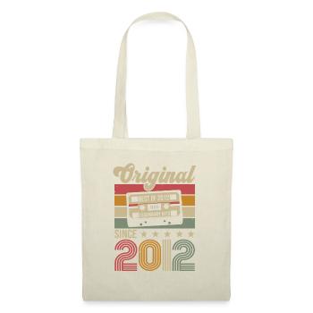 Anniversaire Vintage Idée Cadeau Original 2012 - Sac en tissu - nature - Devant