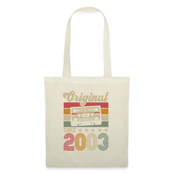 Vintage Geburtstag Original Geschenkidee 2003 - Stoffbeutel - Natur - Vorne