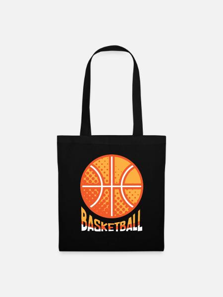Basketball Basketballkorb Korb werfen Basketballer - Stoffbeutel - Schwarz