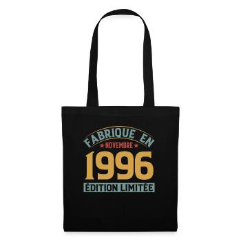 Fabriqué En Novembre 1996 Édition Limitée - Sac en tissu - noir - Devant