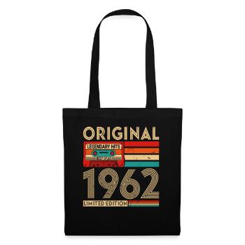 Ernte 1962 Vintage Geburtstag Retro Geschenk - Stoffbeutel - Schwarz - Vorne
