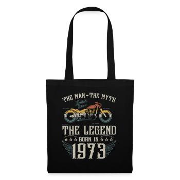 Der Mann der Mythos die Legende geboren 1973 Geschenk - Stoffbeutel - Schwarz - Vorne