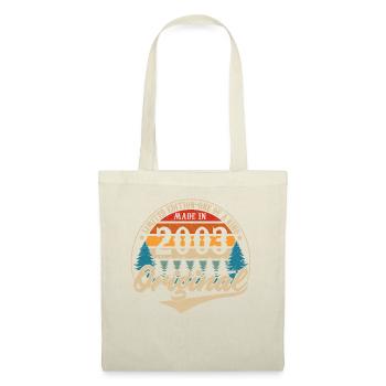 Vintage Geburtstag Geschenkidee Original 2003 - Stoffbeutel - Natur - Vorne