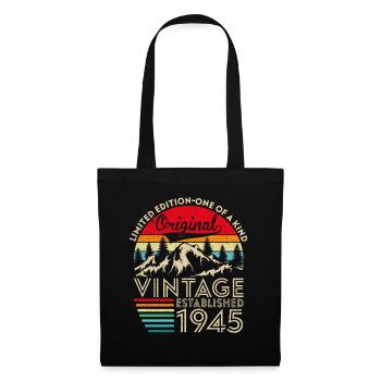Original vintage established in 1945 anniversary - Tote Bag - black - Front