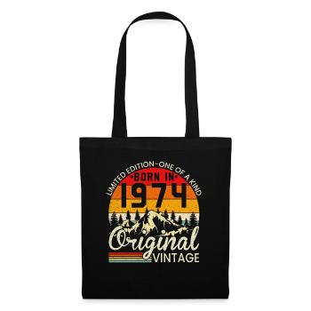 Unique En Son Genre Né En 1974 Millésime Original - Sac en tissu - noir - Devant