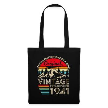 Original vintage established in 1941 anniversary - Tote Bag - black - Front