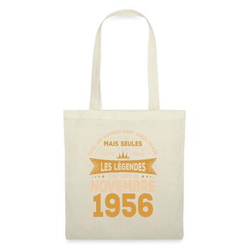 Les Légendes Sont Nées En Novembre 1956 - Sac en tissu - nature - Devant
