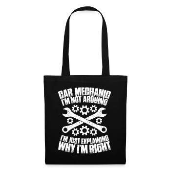 Automotive Mechatronics Engineer Car Mechanic Auto Mechanic - Tote Bag - black - Front