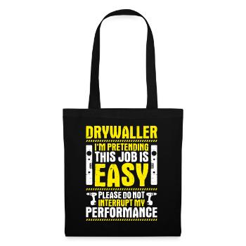 Drywall fitter Drywaller - Tote Bag - black - Front