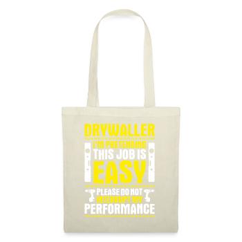Drywall fitter Drywaller - Tote Bag - nature - Front