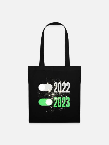 2022 AUS - 2023 EIN - Stoffbeutel - Schwarz