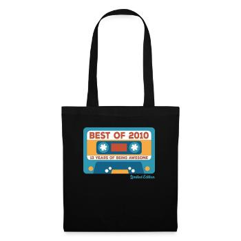 2010 Vintage Vintage Retro Cadeau D’anniversaire - Sac en tissu - noir - Devant