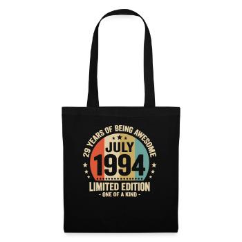 July 1994 29 Years Anniversary Vintage Gift - Tote Bag - black - Front