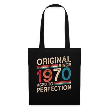 Original Depuis 1970 Vieilli À La Perfection - Sac en tissu - noir - Devant