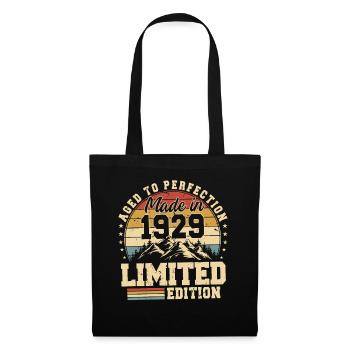 Einzigartig seit 1929 - Stoffbeutel - Schwarz - Vorne