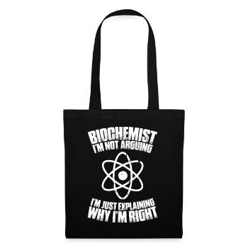 Biochemiker Biochimie Biochimie Biochimiste - Sac en tissu - noir - Devant