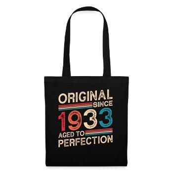 Original seit 1933 Perfekt gealtert - Stoffbeutel - Schwarz - Vorne