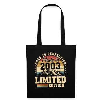 Einzigartig in seiner Art seit 2003 - Stoffbeutel - Schwarz - Vorne