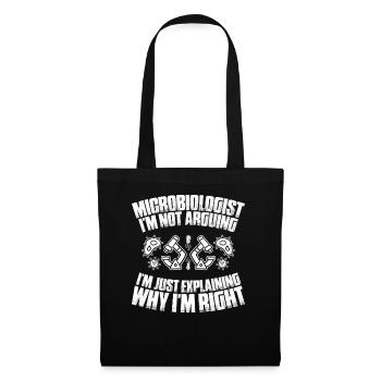 Microbiology Microbiologist Biology Biologist - Tote Bag - black - Front