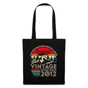 Original Vintage Établi En 2012 Anniversaire - Sac en tissu - noir - Devant