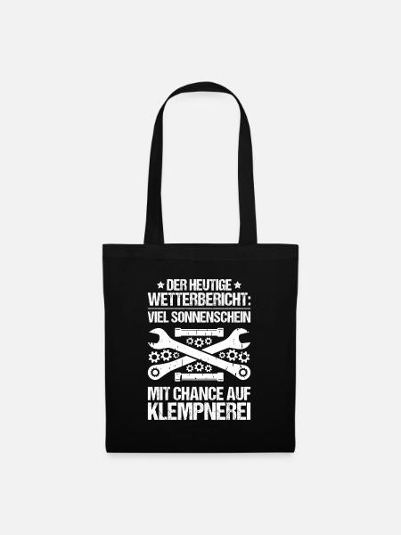 Anlagenmechaniker Klempner Plumber Sanitär Heizung - Stoffbeutel - Schwarz