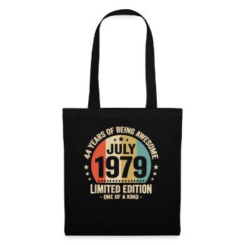 July 1979 44 Years Anniversary Vintage Gift - Tote Bag - black - Front