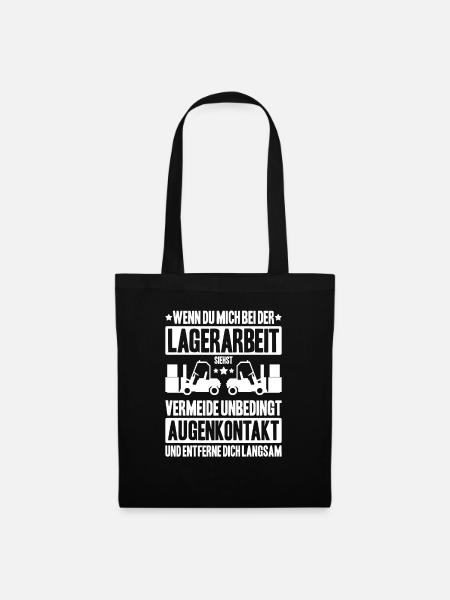 Fachkraft für Lagerlogistik Warehouse Worker Lager - Stoffbeutel - Schwarz