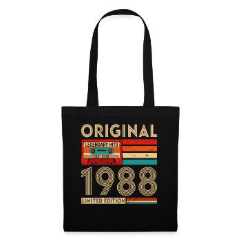 Original legendäre Hits Das Beste von 1988 - Stoffbeutel - Schwarz - Vorne