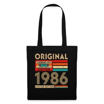 Original legendäre Hits Das Beste von 1986 - Stoffbeutel - Schwarz - Vorne