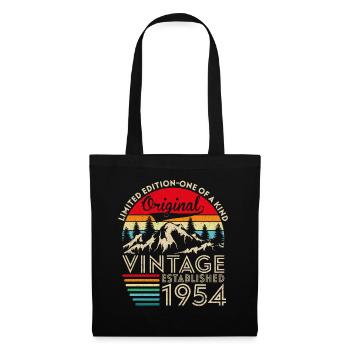 Original vintage established in 1954 anniversary - Tote Bag - black - Front