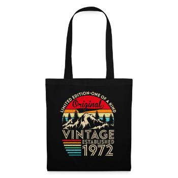 Original vintage established in 1972 anniversary - Tote Bag - black - Front