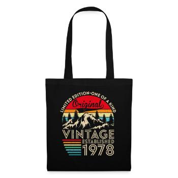 Original-Jahrgang im Jahr 1978 - Stoffbeutel - Schwarz - Vorne
