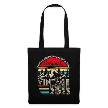 Original Vintage Établi En 2023 Anniversaire - Sac en tissu - noir - Devant