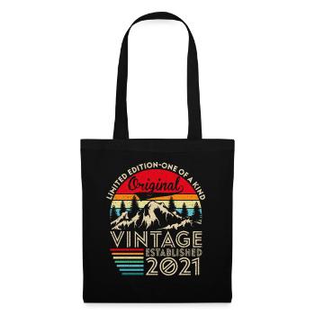 Original vintage established in 2021 anniversary - Tote Bag - black - Front