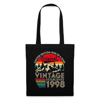 Original vintage established in 1998 anniversary - Tote Bag - black - Front