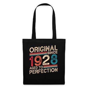 Original seit 1928 Perfekt gealtert - Stoffbeutel - Schwarz - Vorne
