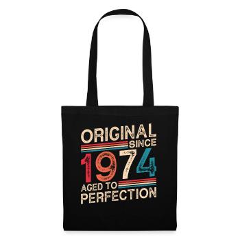 Original Depuis 1974 Vieilli À La Perfection - Sac en tissu - noir - Devant