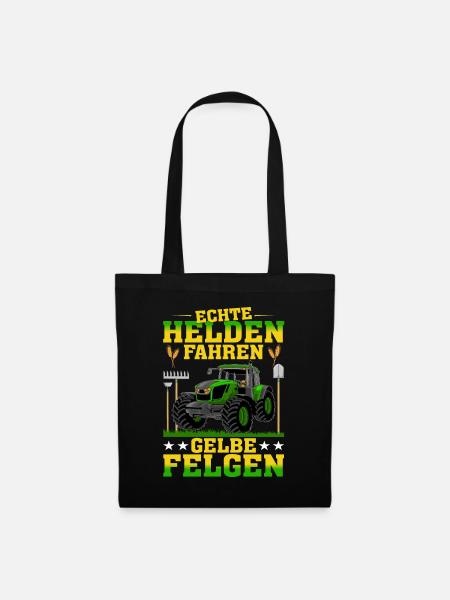 Echte Helden Fahren Gelbe Felgen - Stoffbeutel - Schwarz