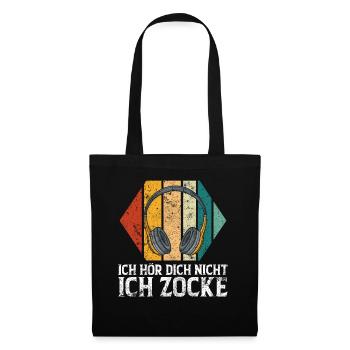 Ich Höre Dich Nicht Ich Spiele - Stoffbeutel - Schwarz - Vorne