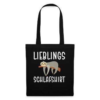 Lieblings Schlafshirt - Stoffbeutel - Schwarz - Vorne