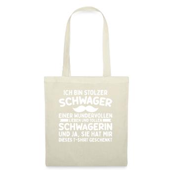 Stolzer Schwager - Stoffbeutel - Natur - Vorne