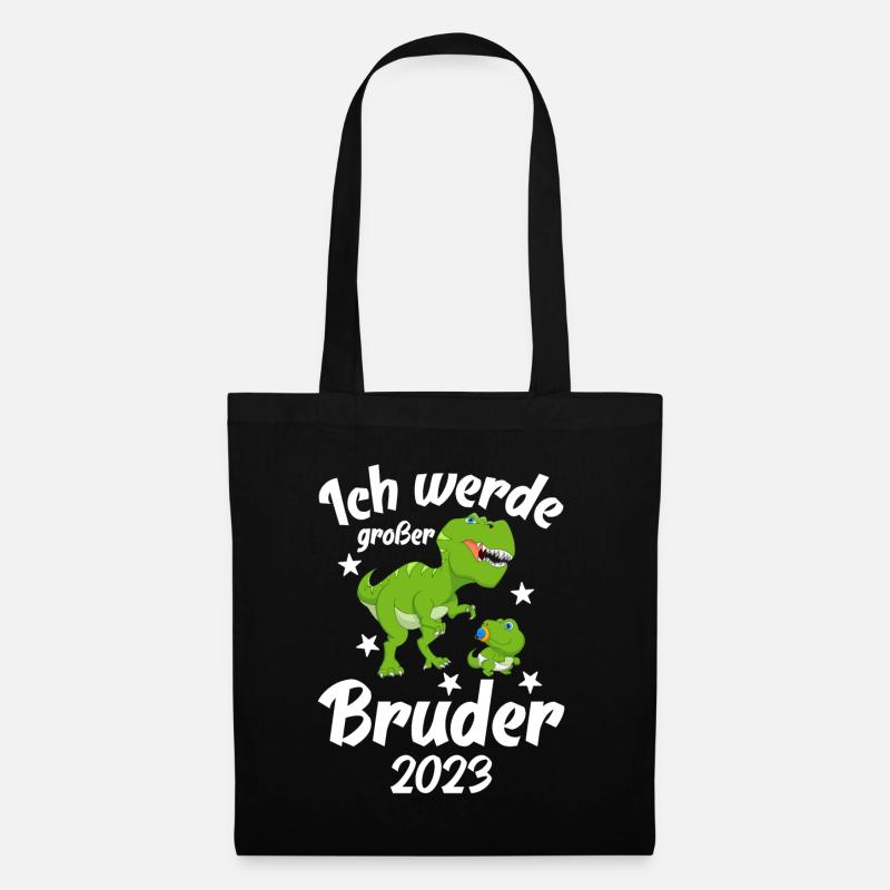Ich Werde Großer Bruder 2023 - Stoffbeutel - Schwarz