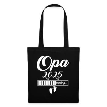 Opa 2025 - Stoffbeutel - Schwarz - Vorne