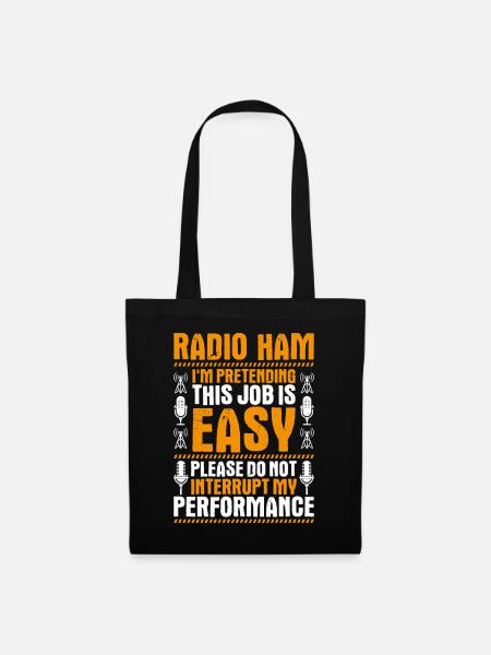 Amateurfunker Amateurfunk Radio Ham Amateur Radio - Stoffbeutel - Schwarz