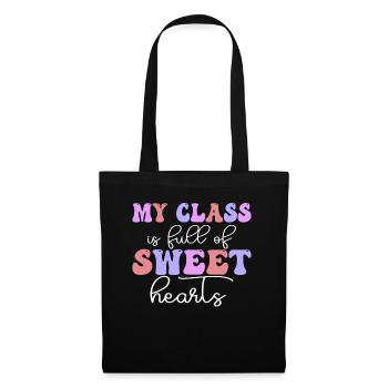 Ma classe est pleine de cœurs doux - Sac en tissu - noir - Devant