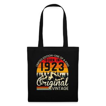 Unique En Son Genre Né En 1923 Millésime Original - Sac en tissu - noir - Devant