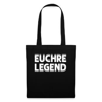 Cadeaux Euchre pour les joueurs d’Euchre Legend Game Night - Sac en tissu - noir - Devant